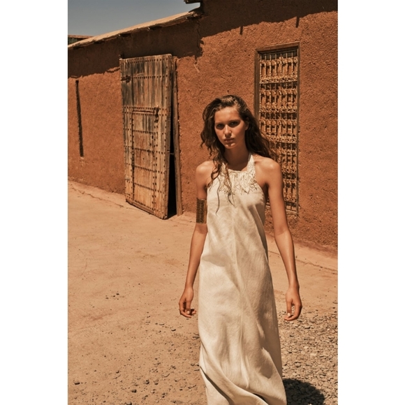 Zara Dresses & Skirts - Zara limited edition Linen dress with fringe